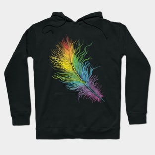 Rainbow Feather Hoodie